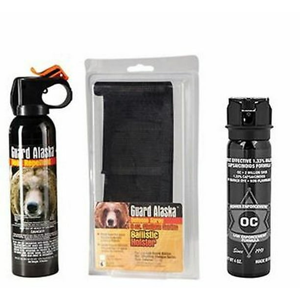 Guard Alaska 9 oz. Bear Repellent w/ Holster & Pepper Enforcement 4 oz