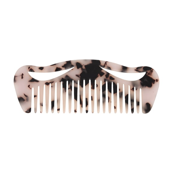 Unique Bargains 1 Pc Cute Cartoon Hair Comb Light Brown Acetate Sheet