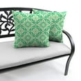 thumbnail image 4 of Jordan Manufacturing 16" x 16" Scampi Emerald Green Medallion Square Outdoor Throw Pillow (2 Pack), 4 of 9