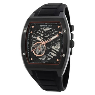 Kenneth Cole Men's KC8089 New York Grey Skeleton Dial Black