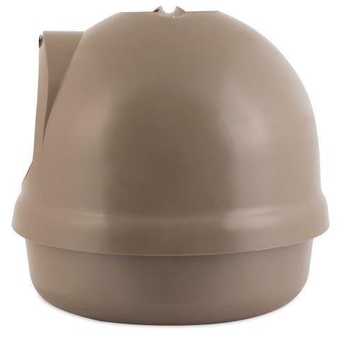 Petmate Booda Dome Plastic Enclosed Cat Litter Box with Dome Lid Covered Cat Litter Pan Titanium Walmart