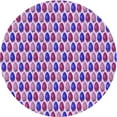 thumbnail image 1 of Ahgly Company Tapis Rond Lavable en Machine Intérieur Transitionnel Orchidée Foncée Violet, 5 Pieds Rond, 1 of 7