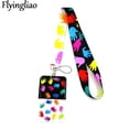 thumbnail image 3 of Autism pattern Key lanyard Car KeyChain ID Card Pass Gym Mobile Phone Badge Kids Key Ring Holder Jewelry Decorations Card Holder 3, 3 of 5