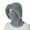 A-Grey, variant on One Piece Pompom Face Cover Neck Cap Winter Ear Protection Knitted Hats Women Hooded Thicken Outdoor Windproof Warmer Beanie Cap