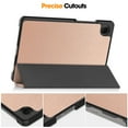 thumbnail image 3 of ELEHOLD Leather Protective Case for Samsung Galaxy Tab A9 2023 Adjustable Kickstand Magnetic Trifold Folio Slim Shockproof Case for Samsung Galaxy Tab A9 8.7 Inch Tablet,Rosegold, 3 of 9