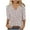 Gray-Shirts, variant on Jsaierl Tops for Women 3/4 Sleeve Plus Size V Neck Shirts Boho Graphic Petite Blouses Work Elegant T-shirts Top S-4XL