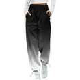 thumbnail image 2 of KOMOO Sweatpants for Teen Girls Sweatpants Pockets Unique Print High Waist Fitness Jogging Pants, 2 of 6