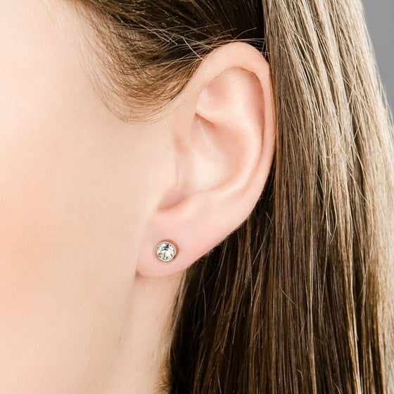 Aurora Borealis Crystal Solitaire Studs Pierced Earrings Rhodium 5101343 Aurora Borealis Crystal Solitaire Studs Pierced Earrings Rhodium 5101343
