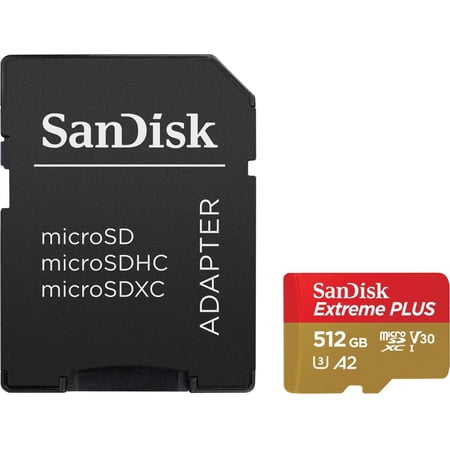 UPC: 0619659189082 | SanDisk Extreme PLUS 512GB microSDXC UHS-I Memory Card