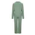 thumbnail image 5 of Going out Outfits Set Women's 2 Piece Outfits Loungewear Set Oversized Half Zip Sweatshirt Wide Leg Sweatpant Set Sweatsuit Tracksuit Casual Outfits 2024 S-185 Green L, 5 of 6