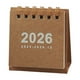 thumbnail image 1 of Calendario de escritorio pequeño vintage 2026, mini calendario pequeño, adorno de escritorio, calendario portátil en espiral para estudiantes., 1 of 6