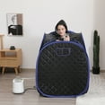 thumbnail image 6 of ZONEMEL Portable Steam Sauna One Person Full Body Spa with Remote Control, 15" x 14.75" x 10.5", 6 of 7