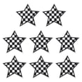 thumbnail image 1 of Uxcell 8 Pcs Parches Bordados en Forma de Estrella para Planchar, Apliques Bordados, Parches para Chaquetas, Colección de Denim, Ropa, Vestidos, Sombreros, Jeans, Accesorio de DIY, Negro/Blanco, 1 of 6