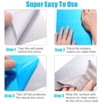 thumbnail image 4 of Decodeary 4pcs/set Non Glass Mirror Stickers Flexible Sheets For Reflective Wall Decor Premium, 4 of 6
