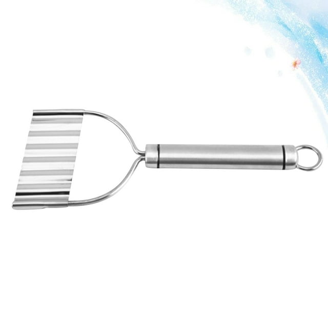 FUTUREORYY 2pcs Wave Potato Cutter Kitchen Gadgets in Silver for Restaurant Use