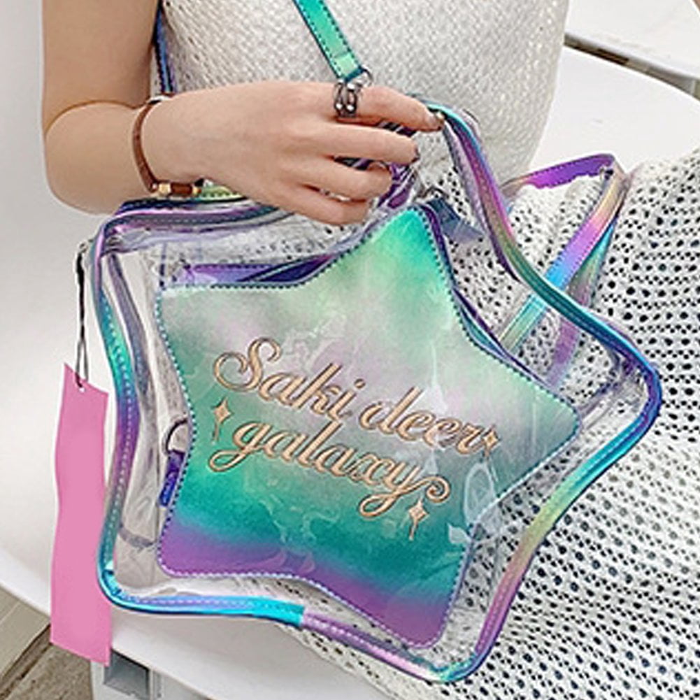 Vjnyvs Kawaii Backpack for Women Aesthetic Cute Star-shaped ITA Bag Y2K