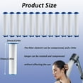 thumbnail image 4 of Shower Filter Replacement, 15Pcs Shower Filter, Ion Drops Shower Head Filter, High Pressure Handheld Turbo Fan Shower Heads Filter, PP-Cotton Filter Cartridge, Detachable Hydro Jet Shower Head Filter, 4 of 5