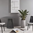 thumbnail image 2 of Aria Home Wood Coffee Table Andre Mid Century Modern Slatted Base Oak Blonde, Black, 2 of 5