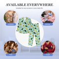 thumbnail image 7 of Bingfone Men's Pajama Set 2 Piece Loungewear PJs, Long Sleeve with Pajama Pants-Avocado Flowers And Leaves, 7 of 7