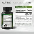 thumbnail image 3 of HealthA2Z Vitamin D3 + K2 | 2000 IU + 100 mcg | 90 Easy-to-Swallow Softgels | Clean Label, No Dyes | Bone, Muscle & Immune Support, 3 of 12