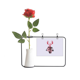 thumbnail image 1 of Skull abraza cuernos. Botella de decoración de jarrones colgantes de flores rosas artificiales, 1 of 3
