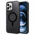 thumbnail image 1 of Funda TEKKU Matte para iPhone 15 PRO Trans Negra compatible con MagSafe, 1 of 4