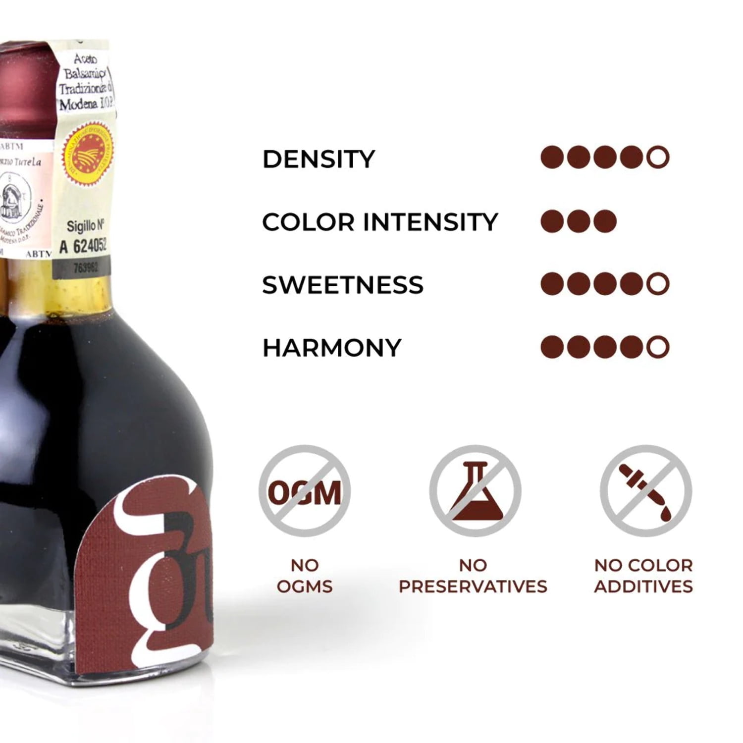 Guerzoni, Traditional Balsamic Vinegar of Modena DOP 'Affinato' (12 Year) Organic  Biodynamic Certified, 100 ml
