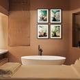 thumbnail image 3 of Zen Stones Relax and Calm Massage Laundry Room Bathroom Decor Set of 4 Framed Bamboo Wall Art Print, 3 of 6