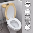 thumbnail image 3 of HELLHERO Happy Halloween Cat Tote Toilet Seat Cover & Fits All Toilet Shapes Toilet Dust Cover Set for Toilet, Elastic Fabric, Non-Slip, 3 of 8