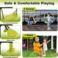 thumbnail image 5 of iRerts Outdoor Swing Sets for Kids, 3 in 1 Metal Swing Set with 2 Single Swings and 1 Swing Glider, Kids Playground Set for Backyard Garden Park, Kids Backyard Swing Set for Boys Girls, 5 of 9