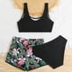 thumbnail image 4 of MKLEKYY Traje De Baño Mujer Solid Color Children'S Three Piece Swimsuit For Women, 4 of 6