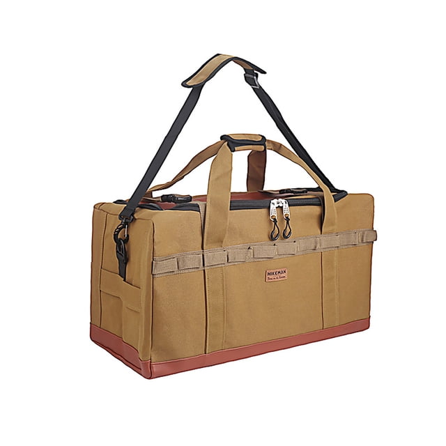 Large Capacity Camping Storage Bag, Foldable Canvas, Cookware Organizer