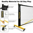 TYRSEN 22 ft Portable Pickleball Net Set with Carrying Bag Weather