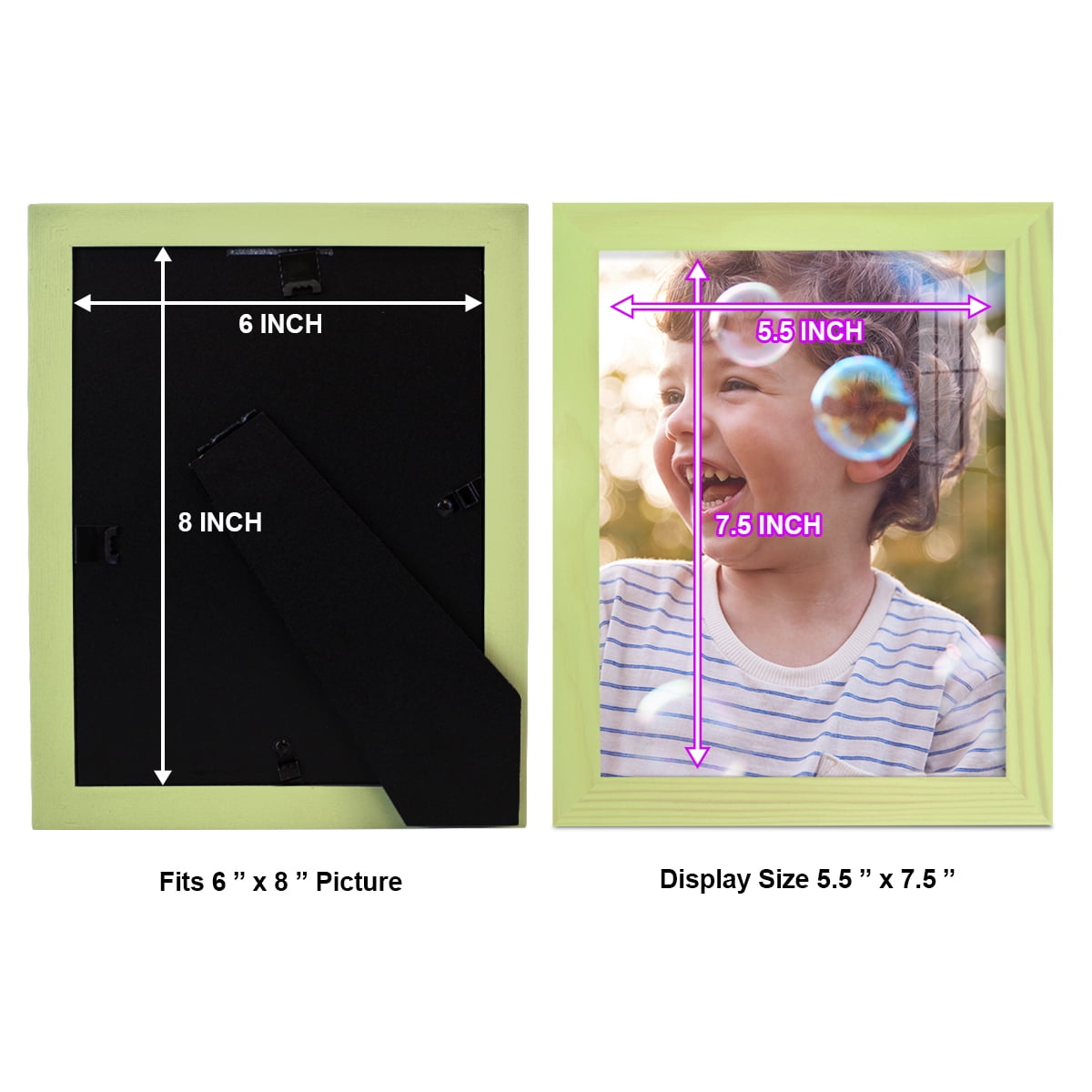 8x10 Wood Grain Picture Frame - Mint