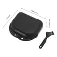 thumbnail image 4 of Unique Bargains 1 Set Braces Box with Brush Mini Braces Storage Box Black, 4 of 5