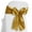 Gold, variant on Lann's Linens - 10 Elegant Satin Wedding/Party Chair Cover Sashes/Bows - Ribbon Tie Back Sash - Ivory