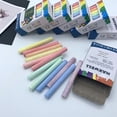 thumbnail image 3 of 2pcs 12pcs Dustless White Chalks Kids Drawing Pen Dustless Drawing Pen Non-toxic School Office Chalk Learning Tool, Colorful, 3 of 9