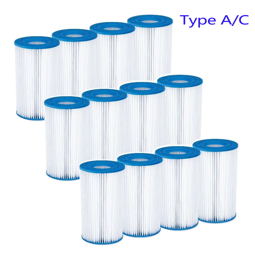 Summer Waves 8” x 4.13” Type A/C Pool Filter Cartridge 3 Pack 
