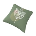 thumbnail image 3 of YFYANG Square Decorative Throw Pillow Case (Without Pillow Insert), Green Branch Art Bedroom Sofa Car Cushion Cover, 12"x12", 3 of 9