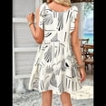 thumbnail image 4 of Vestido Corto Plisado Sin Mangas Informal de Verano para Mujer Albaricoque S, 4 of 7