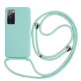 thumbnail image 1 of Funda de silicona con cordón cruzado para Samsung Galaxy, funda de Color caramelo para Samsung Galaxy S23 S22 S21 S20 FE Note 20 Ultra 10 S10 S9 S8 Plus S10E Fivean unisex, 1 of 2