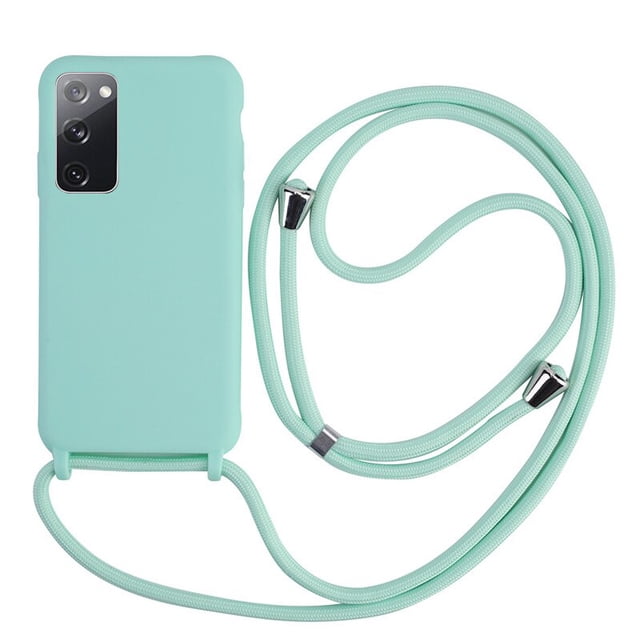 Funda de silicona con cordón cruzado para Samsung Galaxy, funda de Color caramelo para Samsung Galaxy S23 S22 S21 S20 FE Note 20 Ultra 10 S10 S9 S8 Plus S10E Fivean unisex