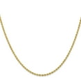 thumbnail image 3 of 14k Yellow Gold 30 Inch 2mm Rope Chain Necklace Pendant Charm, 3 of 9