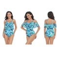 thumbnail image 5 of Slimming One-Piece Swimsuit with Multi-Color Stylish Seamless Bathing Suit for Beach Swimming Pool, 5 of 5
