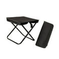 thumbnail image 4 of koolsoo Camping Stool Portable Folding Stool Foot Stool Backpacking Stool Small Folding Chair Camp Stool for Outdoor Traveling Picnic Black Large, 4 of 8