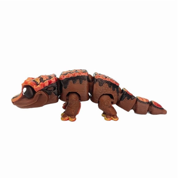 3D Printed Miniature Crested Gecko Craft Ornament with Joints