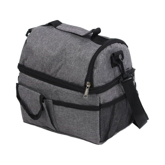 Bolsa enfriadora para almuerzo lonchera térmica impermeable de gran capacidad a prueba de fugas con correa de hombro desmontable para oficina ANGGREK Otros