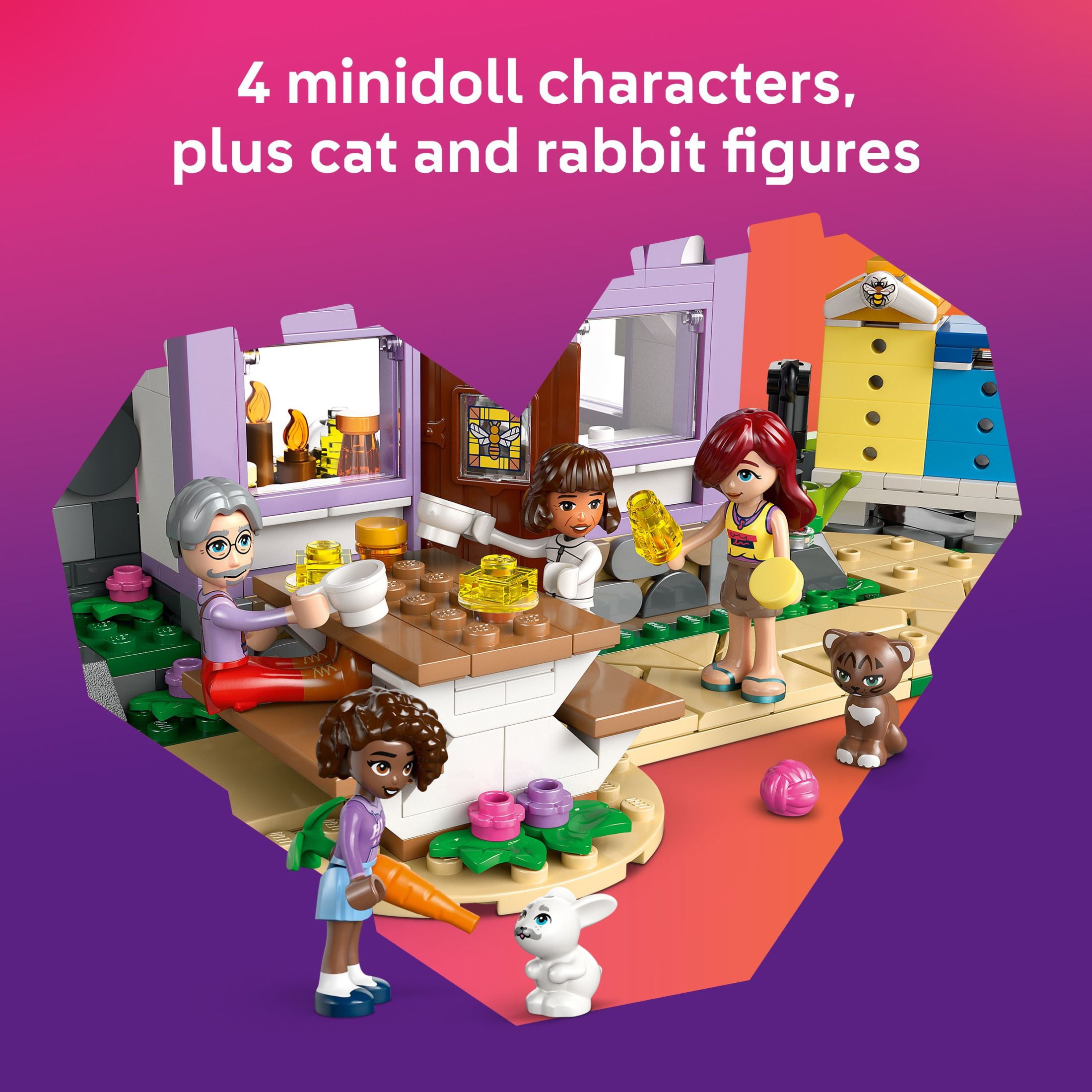 LEGO Friends Beekeepers' House and Flower Garden Toy Building Set - Pretend Play Set for Kids, Girls and Boys, Ages 12+ - Gift Idea for Birthday - with 4 Minidolls and 2 Animal Toys - 42669