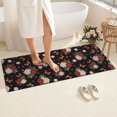 thumbnail image 4 of Pioneer Flower Floral Print Pattern Bathroom Rugs Mat, Non Slip Microfiber Bathroom Rug with Rubber Backing, Soft Mats for Bathroom Floor Tub Shower, 24"x60", 4 of 5