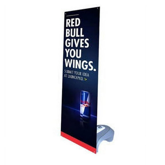 Signworld Adjustable Outdoor X Banner Stand Display Holder w/ Water Filled Base, Great for Business Advertising (Sign, Print, Graphic, Display, Promotional)